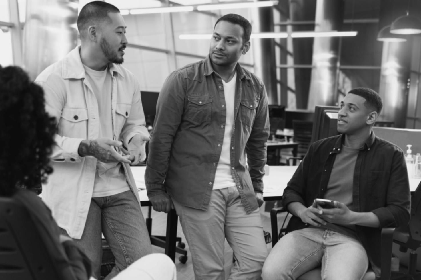 Professional discussing investment strategy with client